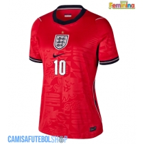 Camisa de time de futebol Inglaterra Jude Bellingham #10 Replicas 2º Equipamento Feminina Mundo 2026 Manga Curta